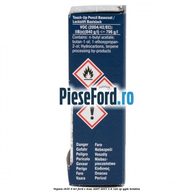 Vopsea chill, 9 ml Ford C-Max 2007-2011 1.8 122 cp QQDC benzina