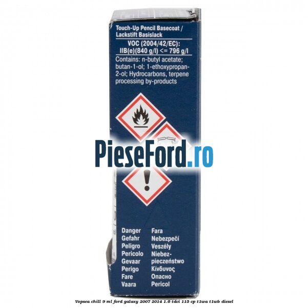 Vopsea chill, 9 ml Ford Galaxy 2007-2014 1.6 TDCi 115 cp T1WA, T1WB diesel
