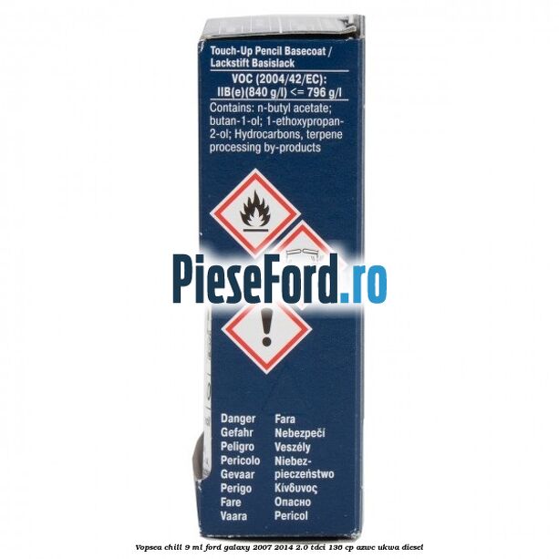 Vopsea chill, 9 ml Ford Galaxy 2007-2014 2.0 TDCi 136 cp AZWC, UKWA diesel