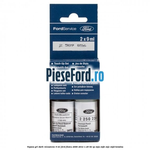 Vopsea gri Dark Micastone, 9 ml Ford Fiesta 2008-2012 1.25 82 cp SNJA, SNJB, SNJC, SNJD benzina