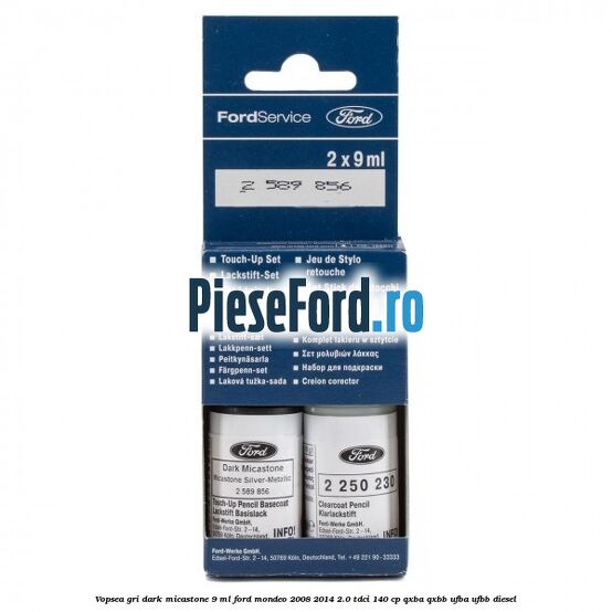 Vopsea gri Dark Micastone, 9 ml Ford Mondeo 2008-2014 2.0 TDCi 140 cp QXBA, QXBB, UFBA, UFBB diesel