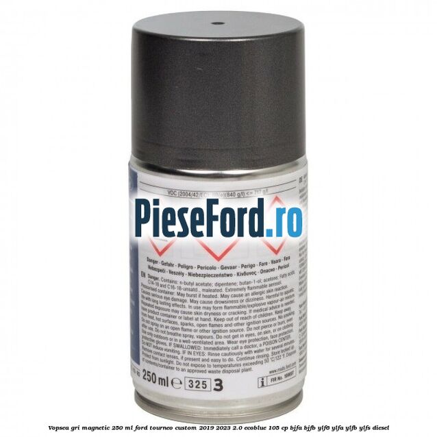 Vopsea gri magnetic, 250 ml Ford Tourneo Custom 2019-2023 2.0 EcoBlue 105 cp BJFA, BJFB, YLF6, YLFA, YLFB, YLFS diesel
