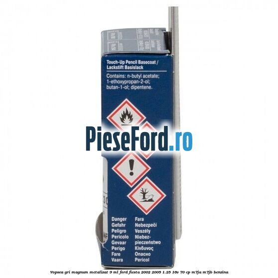 Vopsea gri magnum metalizat, 9 ml Ford Fiesta 2002-2005 1.25 16V 70 cp M7JA, M7JB benzina