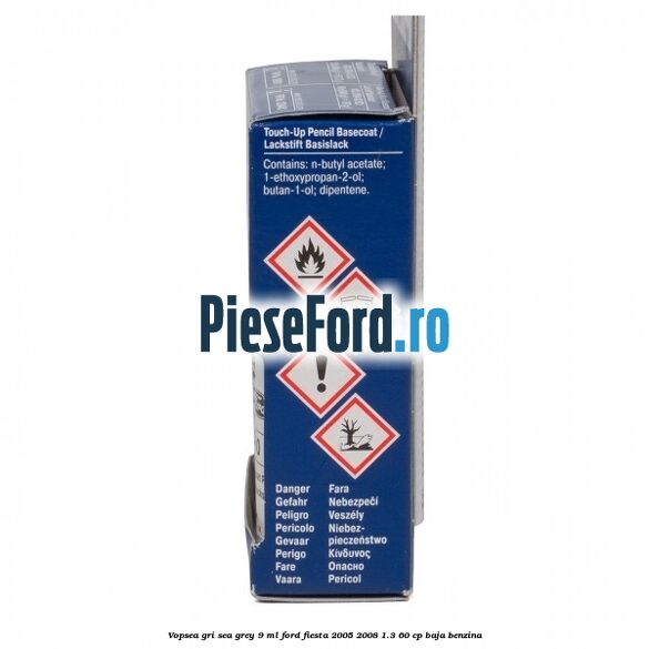 Vopsea gri Sea Grey, 9 ml Ford Fiesta 2005-2008 1.3 60 cp BAJA benzina