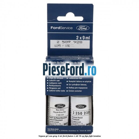 Vopsea gri Sea Grey, 9 ml Ford Fusion 1.25 75 cp FUJA, FUJB benzina