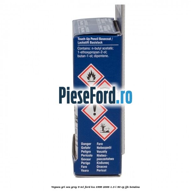 Vopsea gri Sea Grey, 9 ml Ford Ka 1996-2008 1.3 i 50 cp JJB benzina