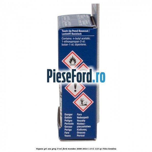 Vopsea gri Sea Grey, 9 ml Ford Mondeo 2008-2014 1.6 Ti 110 cp RHBA benzina