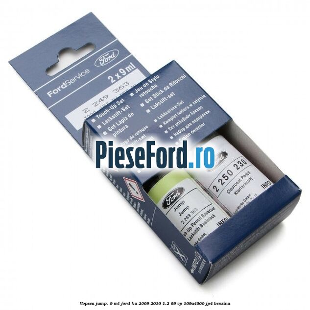 Vopsea jump. 9 ml Ford Ka 2009-2016 1.2 69 cp 169A4000, FP4 benzina