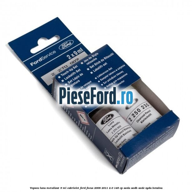 Vopsea luna metalizat 9 ml Cabriolet Ford Focus 2008-2011 2.0 145 cp AODA, AODB, AODE, SYDA benzina