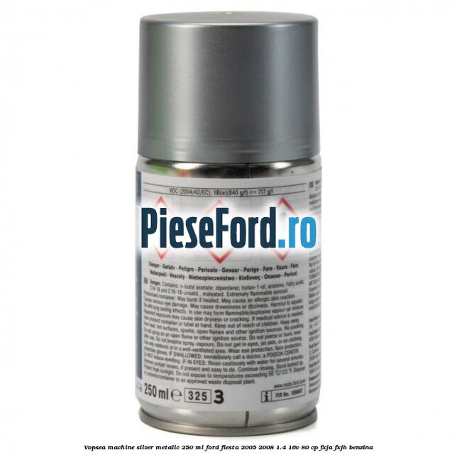 Vopsea machine silver metalic, 250 ml Ford Fiesta 2005-2008 1.4 16V 80 cp FXJA, FXJB benzina