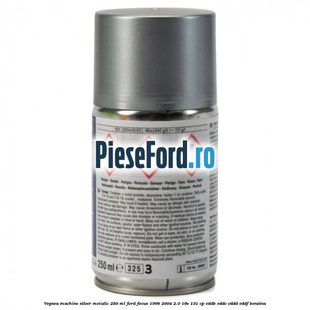 Vopsea machine silver metalic, 250 ml Ford Focus 1998-2004 2.0 16V 131 cp Vopsea machine silver metalic, 250 ml Ford Focus 1998-2004 2.0 16V 131 cp EDDB, EDDC, EDDD, EDDF benzina