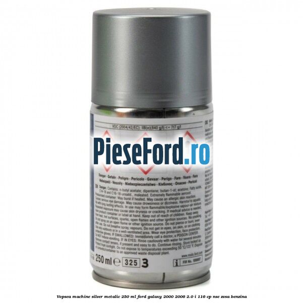 Vopsea machine silver metalic, 250 ml Ford Galaxy 2000-2006 2.0 i 116 cp NSE, ZVSA benzina