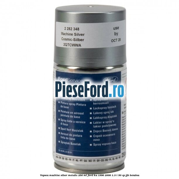 Vopsea machine silver metalic, 250 ml Ford Ka 1996-2008 1.3 i 50 cp JJB benzina