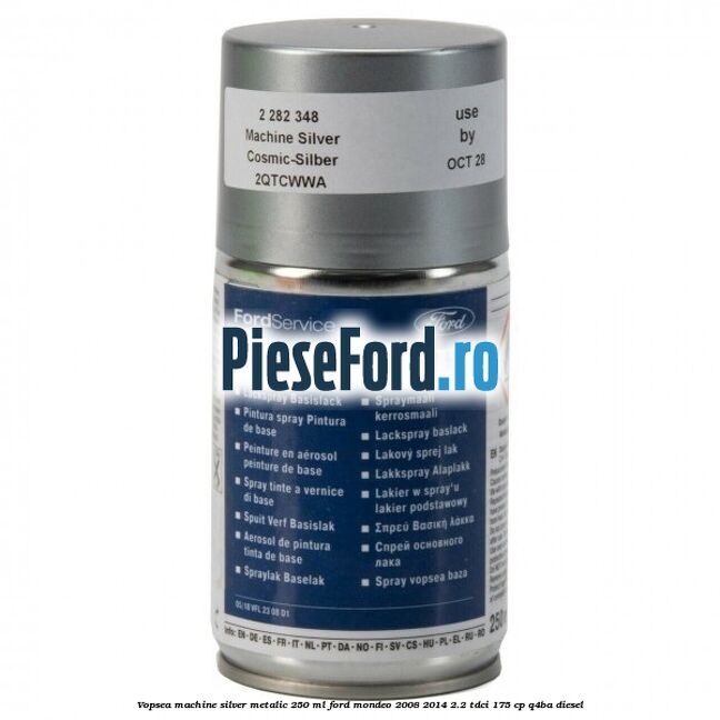 Vopsea machine silver metalic, 250 ml Ford Mondeo 2008-2014 2.2 TDCi 175 cp Q4BA diesel
