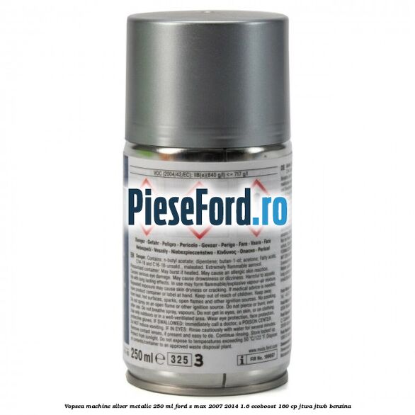 Vopsea machine silver metalic, 250 ml Ford S-Max 2007-2014 1.6 EcoBoost 160 cp JTWA, JTWB benzina