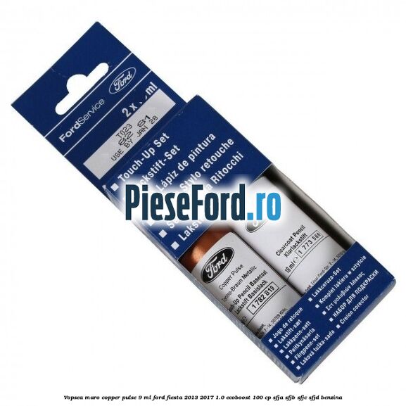 Vopsea maro Copper pulse, 9 ml Ford Fiesta 2013-2017 1.0 EcoBoost 100 cp SFJA, SFJB, SFJC, SFJD benzina