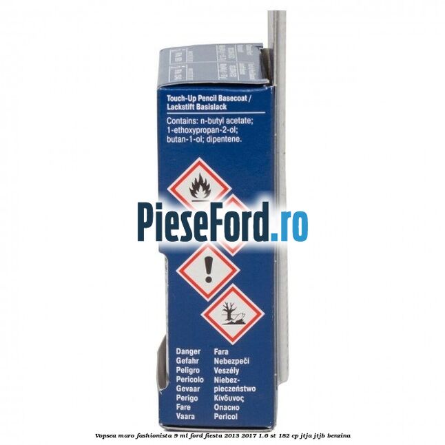 Vopsea maro Fashionista, 9 ml Ford Fiesta 2013-2017 1.6 ST 182 cp JTJA, JTJB benzina