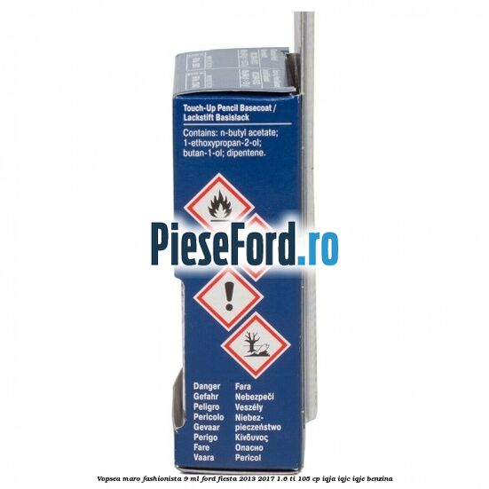 Vopsea maro Fashionista, 9 ml Ford Fiesta 2013-2017 1.6 Ti 105 cp IQJA, IQJC, IQJE benzina