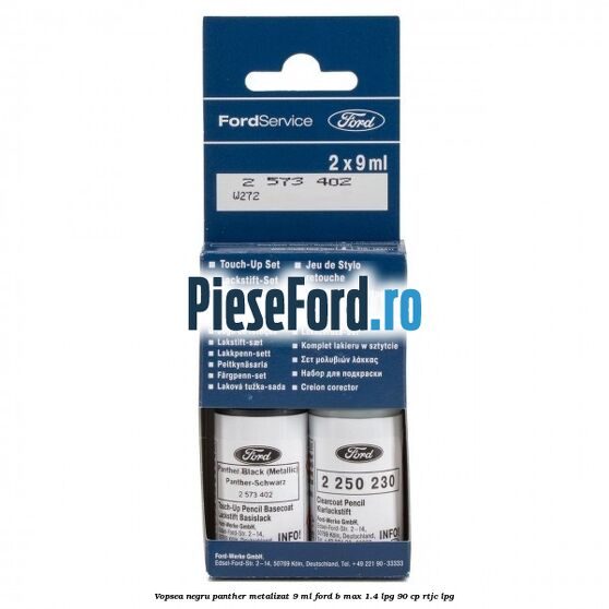 Vopsea negru Panther metalizat, 9 ml Ford B-Max 1.4 LPG 90 cp