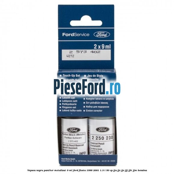 Vopsea negru Panther metalizat, 9 ml Ford Fiesta 1996-2001 1.3 i 50 cp