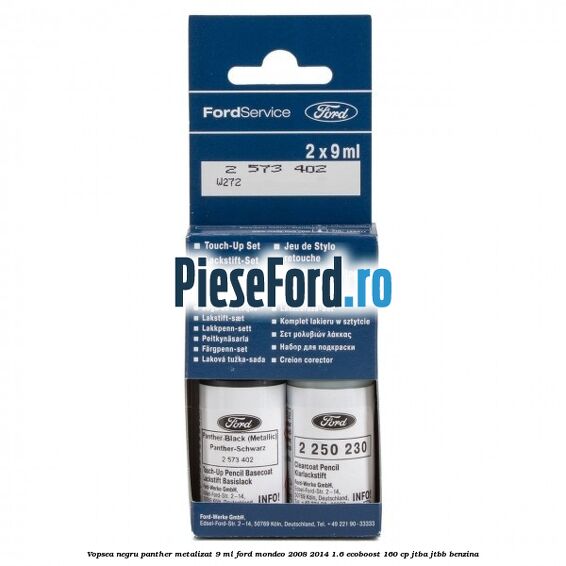 Vopsea negru Panther metalizat, 9 ml Ford Mondeo 2008-2014 1.6 EcoBoost 160 cp