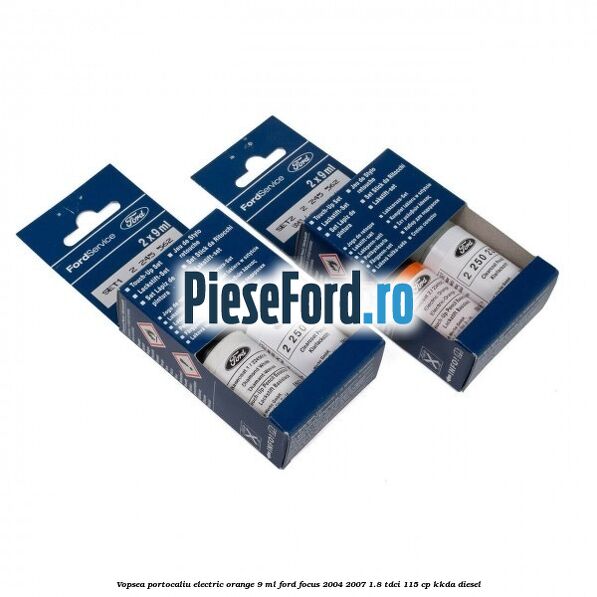 Vopsea portocaliu Electric Orange, 9 ml Ford Focus 2004-2007 1.8 TDCi 115 cp KKDA diesel