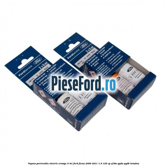 Vopsea portocaliu Electric Orange, 9 ml Ford Focus 2008-2011 1.8 125 cp Q7DA, QQDA, QQDB benzina