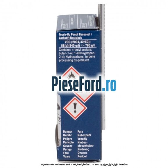 Vopsea rosu Colorado Red, 9 ml Ford Fusion 1.6 100 cp Vopsea rosu Colorado Red, 9 ml Ford Fusion 1.6 100 cp FYJA, FYJB, FYJC benzina