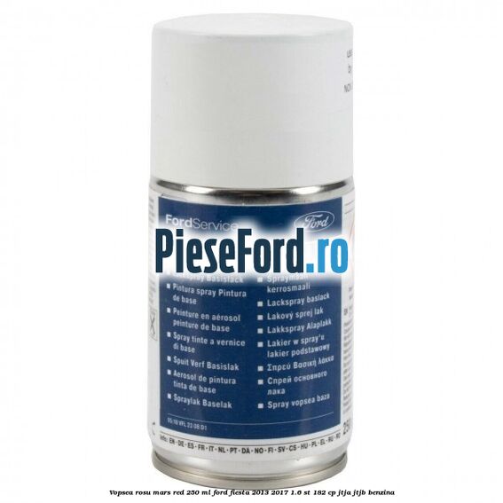 Vopsea rosu Mars Red, 250 ml Ford Fiesta 2013-2017 1.6 ST 182 cp JTJA, JTJB benzina