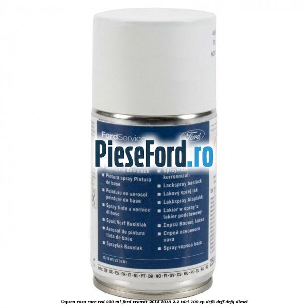 Vopsea rosu Race Red, 250 ml Ford Transit 2014-2018 2.2 TDCi 100 cp DRF5, DRFF, DRFG diesel