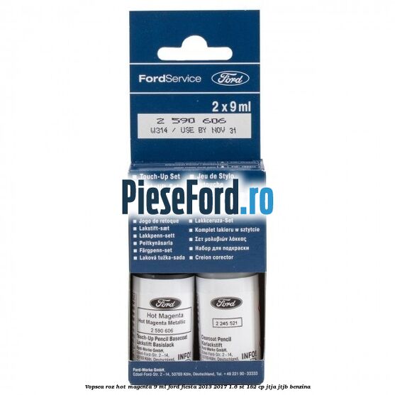 Vopsea roz Hot Magenta, 9 ml Ford Fiesta 2013-2017 1.6 ST 182 cp JTJA, JTJB benzina