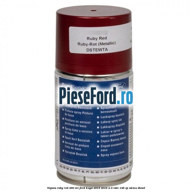 Vopsea ruby red, 250 ml Ford Kuga 2013-2016 2.0 TDCi 136 cp UKMA diesel