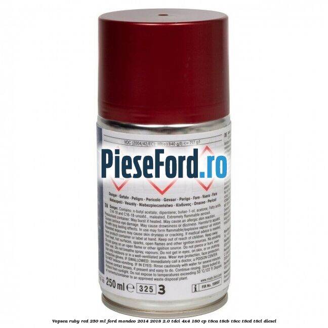 Vopsea ruby red, 250 ml Ford Mondeo 2014-2018 2.0 TDCi 4x4 180 cp Vopsea ruby red, 250 ml Ford Mondeo 2014-2018 2.0 TDCi 4x4 180 cp T8CA, T8CB, T8CC, T8CD, T8CL diesel