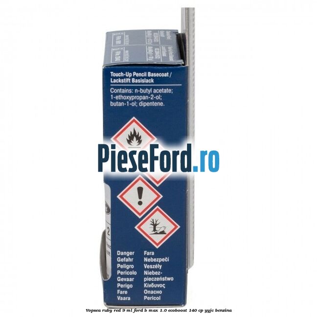 Vopsea ruby red, 9 ml Ford B-Max 1.0 EcoBoost 140 cp YYJC benzina