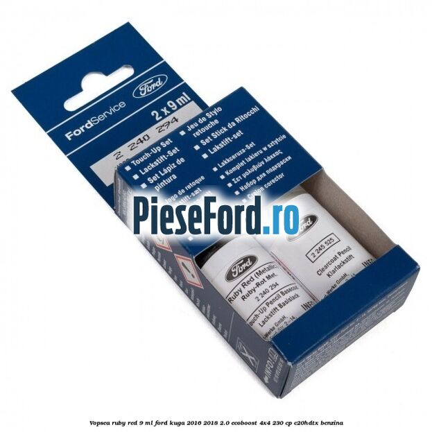 Vopsea ruby red, 9 ml Ford Kuga 2016-2018 2.0 EcoBoost 4x4 230 cp