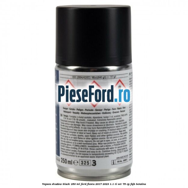 Vopsea shadow black, 250 ml Ford Fiesta 2017-2023 1.1 Ti-VCT 75 cp FSJB benzina