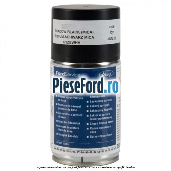 Vopsea shadow black, 250 ml Ford Focus 2019-2023 1.0 EcoBoost 85 cp SFDC benzina
