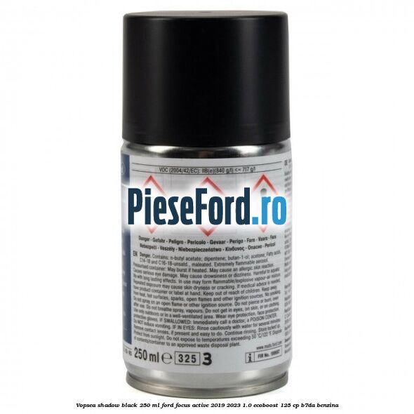Vopsea shadow black, 250 ml Ford Focus Active 2019-2023 1.0 EcoBoost 125 cp B7DA benzina