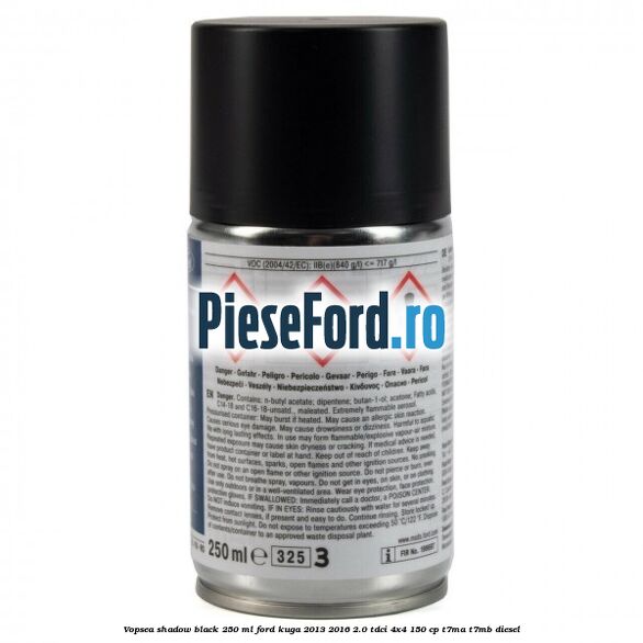 Vopsea shadow black, 250 ml Ford Kuga 2013-2016 2.0 TDCi 4x4 150 cp T7MA, T7MB diesel