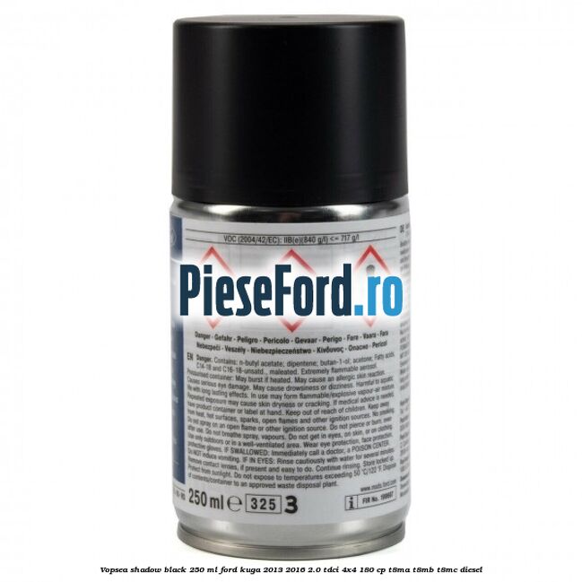 Vopsea shadow black, 250 ml Ford Kuga 2013-2016 2.0 TDCi 4x4 180 cp T8MA, T8MB, T8MC diesel