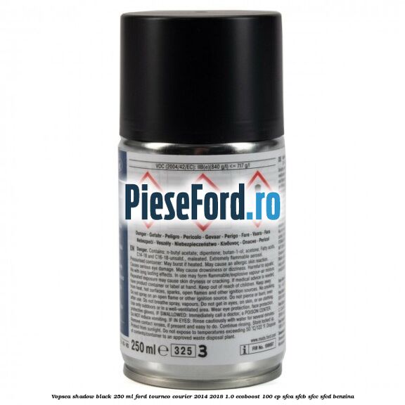 Vopsea shadow black, 250 ml Ford Tourneo Courier 2014-2018 1.0 EcoBoost 100 cp SFCA, SFCB, SFCC, SFCD benzina