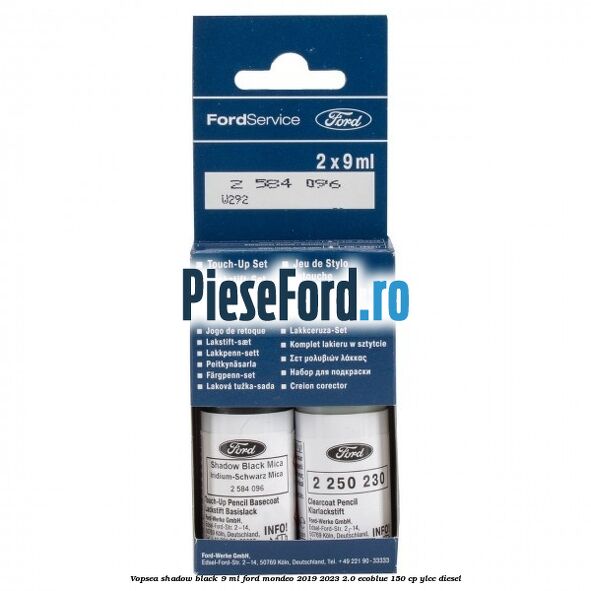Vopsea shadow black, 9 ml Ford Mondeo 2019-2023 2.0 EcoBlue 150 cp YLCC diesel