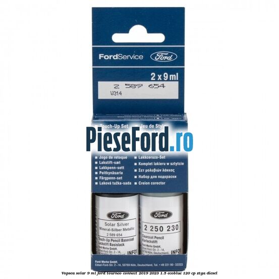 Vopsea solar, 9 ml Ford Tourneo Connect 2019-2023 1.5 EcoBlue 120 cp ZTGA diesel