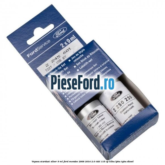 Vopsea Stardust Silver, 9 ml Ford Mondeo 2008-2014 2.0 TDCi 115 cp