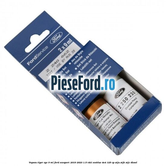 Vopsea tiger eye, 9 ml Ford EcoSport 2019-2023 1.5 TDCi EcoBlue 4x4 125 cp ZTJA, ZTJB, ZTJC diesel