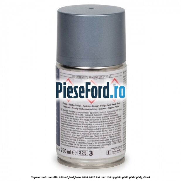 Vopsea tonic metallic, 250 ml Ford Focus 2004-2007 2.0 TDCi 136 cp G6DA, G6DB, G6DD, G6DG diesel