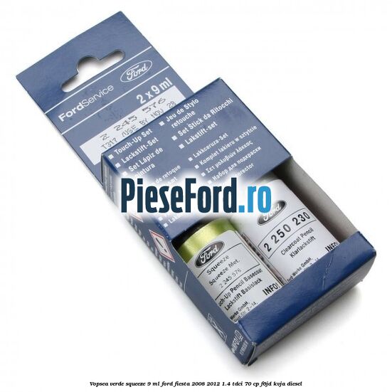 Vopsea verde Squeeze, 9 ml Ford Fiesta 2008-2012 1.4 TDCi 70 cp F6JD, KVJA diesel