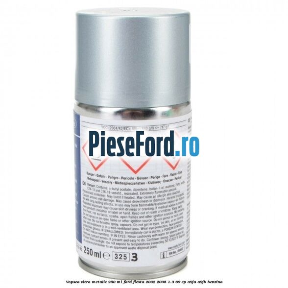 Vopsea vitro metalic, 250 ml Ford Fiesta 2002-2005 1.3 69 cp Vopsea vitro metalic, 250 ml Ford Fiesta 2002-2005 1.3 69 cp A9JA, A9JB benzina