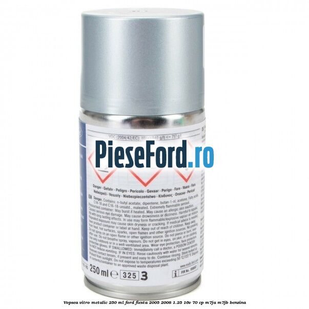 Vopsea vitro metalic, 250 ml Ford Fiesta 2005-2008 1.25 16V 70 cp Vopsea vitro metalic, 250 ml Ford Fiesta 2005-2008 1.25 16V 70 cp M7JA, M7JB benzina