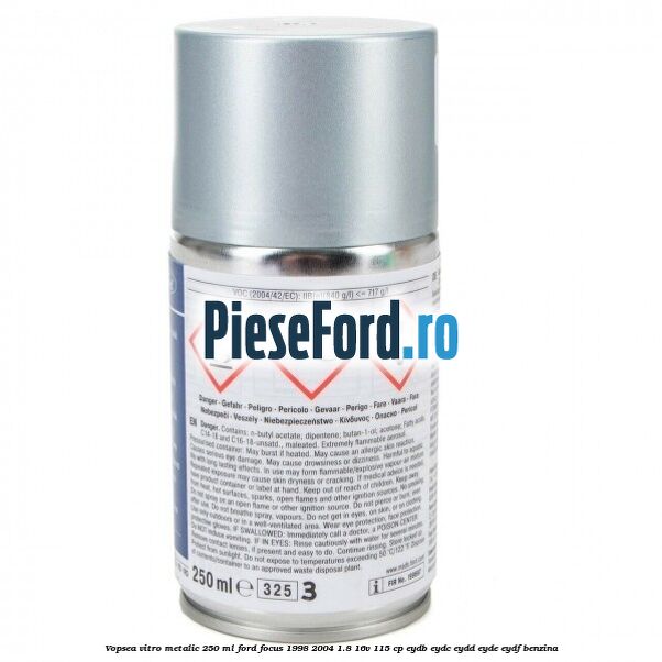 Vopsea vitro metalic, 250 ml Ford Focus 1998-2004 1.8 16V 115 cp EYDB, EYDC, EYDD, EYDE, EYDF benzina